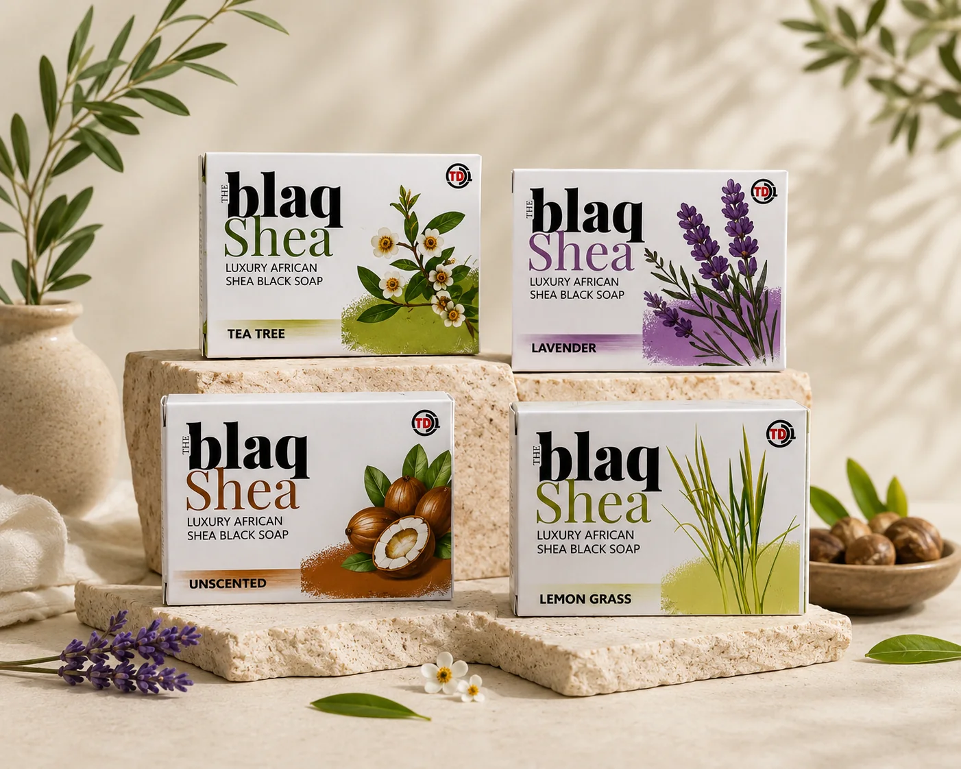 Blaq Shea finished black soap products